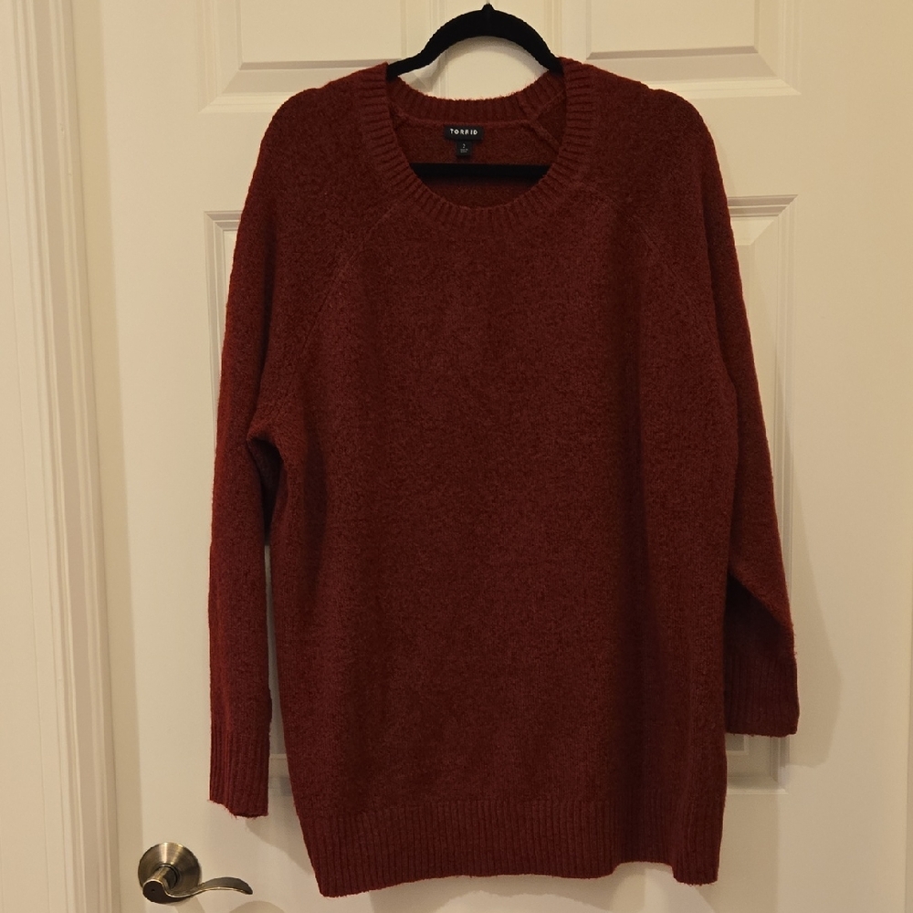 Torrid Rich Red Knit Sweater